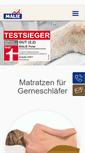 Mobile Screenshot of malie-matratzen.de