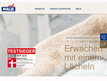 Tablet Screenshot of malie-matratzen.de